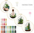 INFUNLY 4pcs Plant Embroidery Starter Kit for Beginners Cactus Cross Stitch Kits for Adults Vase Flower Stamped Stitches Embroidery Sewing Kit wit...