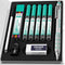 Nicpro Blocky Gear 2mm Mechanical Pencils in Case, Metal Drafting Lead Holder with 6 Tubes 2mm Lead Refill (HB 2B 2H 4B 4H & Colors) Sharpeners, E...