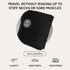 trtl Pillow - Scientifically Proven Super Soft Neck Support Travel Pillow - Machine Washable - Black...