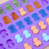 Silicone Candy Gummy Bear Molds - Chocolate Molds Including Bears, Frogs, Lions, Monkeys, Penguins Gummie Molds Premium Silicone, Pack of 4 with 2...