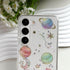 for Samsung Galaxy S23 Clear Case with Glitter Stars Planet Universe Design,Sparkle Bling Cute Slim Soft TPU Protective Women Girl's Phone Cover f...