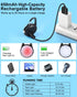 Dog Lights for Night Walking, 2 Pack 4 Modes Dog Collar Light, Rechargeable Dog Walking Light for Nighttime Clip On, IP68 Waterproof Safety Light ...