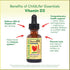 CHILDLIFE ESSENTIALS Vitamin D3 Drops for Kids, Children, & Toddlers - Liquid Vitamin D Drops, 500 IU per Drop, Immune & Bone Health Support, Natu...