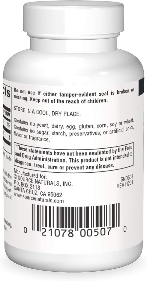 Source Naturals PABA - Para-Amino Benzoic Acid, 100 mg Dietary Supplement - 100 Tablets...