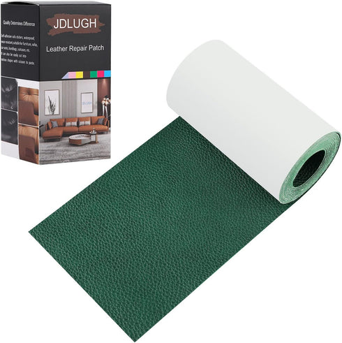 Sofa Leather Repair Patch Tape 3.5x60 Inch Large Self Adhesive Leather Sofa, Car Seat, Leather Furniture, Vinyl Repair Patch Kit (3.5x60 Inch, Gre...
