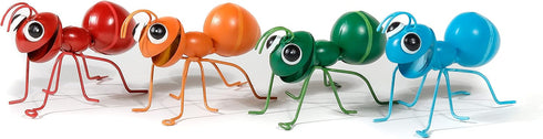 Trademark Innovations Metal Yard Art Outdoor Garden Patio Flower Pot Decor (Set of 4 Ants)...