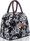 BALORAY Lunch Bag for Women Men Insulated Lunch Box for Adult Reusable Lunch Tote Bag for Work, Picnic or Travel (White Flower)...