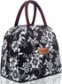 BALORAY Lunch Bag for Women Men Insulated Lunch Box for Adult Reusable Lunch Tote Bag for Work, Picnic or Travel (White Flower)...