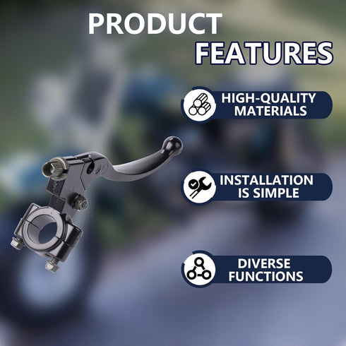 Left Right 7/8" 22mm Clutch Brake Handle Levers Perch Compatible with Honda XR80 XR100 CRF70 CRF80 CRF100 Pit Dirt Motor Bike Motocross...
