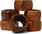 Wooden Napkin Rings Set of 6 for Dinning Table Decor | Wood Napkin Holder Set of Six for Dinner Table Decoration | Napkin Ring for Home and Kitche...