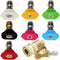 Pressure Washer Accessories Kit, 7 Power Washer Spray Nozzle Tips, Quick Connecting Pivoting Coupler, 1/4 inch, 4500 PSI, 8-Pack...