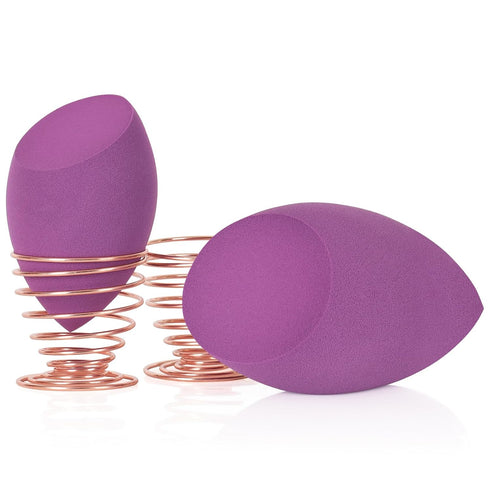 EXTRA LARGE 11CM Make Up Beauty Sponges Blender BIG for Face & BODY (1x Small 1x Large) -With 2 Sponge Holder- FASTER FLAWLESS APPLICATION for Fou...
