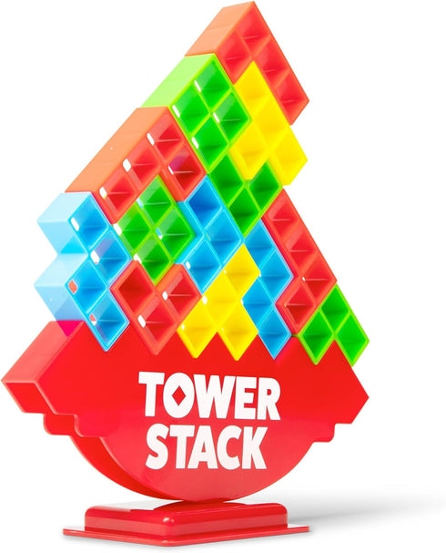 Tower Stack - Head to Head Stacking Challenge, Games for Kids 8-12, Family Games for Kids and Adults by Relatable...