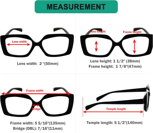 Eyekepper 4 Pack Reading Glasses for Women Reading - Ladies Readers +1.00...