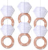 Engagement Party Decorations, Bridal Shower Supplies, Honeycomb Ring Hanging Decorations, Rose Gold Glitter Diamond Rings (6pcs), Engaged Diamond ...