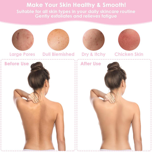 Exfoliating Glove Body Scrubber Exfoliator 1 PC Korean Washcloth Skincare Remover Deep Scrub Loofah Cleansing Mitts Exfoliate Cloth Exfoliation Sc...