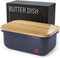 Butter Dish with Lid - Countertop & Fridge Butter Keeper, Container & Holder, Large and Small Tray with Lid, Storage Box, Mantequillera...