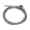 MECCANIXITY K Type Thermocouple Temperature Sensor PT100 5mm Ring High Temperature Probe 10ft Wire 0 to 600°C(32 to 1112°F) Stainless Steel...