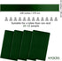 ANECO 4 Pack Satin Table Runner 12 x 108Inch Long Bright Silk and Smooth Fabric Party Table Runner for Wedding Banquet Party Decoration- Forest Gr...