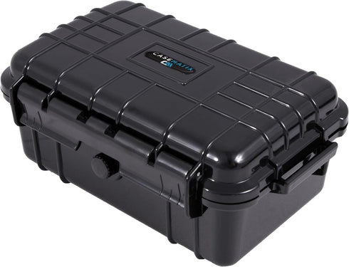 CASEMATIX 8" Waterproof Small Hard Case with Customizable Foam for Portable Electronics, Tools and Accessories - Hard Shell Small Plastic Case wit...