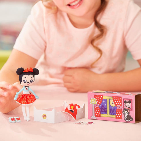 SWEET SEAMS 6" Soft Rag Doll Amazon Exclusive Bundle Pack – 2pc Toy | Classic Minnie Mouse Doll and Bedtime Playset Plus Classic Mickey Mouse and ...