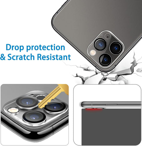 ?3 Pack?Dengduoduo Tempered Glass Camera Lens Protector for iPhone 11 Pro 5.8" & iPhone 11 Pro Max 6.5", Ultra HD, 9H Hardness, Anti-Scratch, Case...