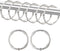 Shower Curtain Hooks, Rustproof Decorative Shower Curtain Rings Metal Round Shower Hooks for Bathroom Shower Rod, 12 Pack (Nickel)...