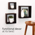 Kiera Grace Cubbi Floating Modern Wall Mounted Shelves for Bedroom, Bathroom, Kitchen, 5"/7"/9", Black, 3Pack...