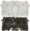 Baroque Silicone Cake Fondant Molds 3D Sculpted Scroll Border Lace Molds Relief Curlicues Candy Chocolate Molds For Cake Decorating Cupcake Topper...