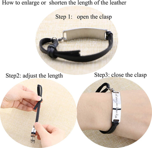 Yiyang Religious Bracelets for Women Inspirational Christian Gifts for Her Christmas Personalized Scripture Birthday Leather Strap Bangle...