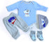 Reborn Baby Dolls Boy Clothes for 17-22 Inch 4 pcs Sets Fit 17-22" Newborn Baby Dolls Clothes...