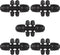 1/2 Inch to 1/4 Inch Tubing Irrigation Fittings for (1/2'' ID x 0.60''-0.63'' OD) 16mm Drip Tubing,Locked Barbed Tee Connectors (10 Pcs Barbed Tee...