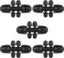 1/2 Inch to 1/4 Inch Tubing Irrigation Fittings for (1/2'' ID x 0.60''-0.63'' OD) 16mm Drip Tubing,Locked Barbed Tee Connectors (10 Pcs Barbed Tee...