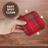 3dRose CST_113037_2 Traditional Red Tartan Pattern-Scottish Plaid with Green and Blue Checks-Checkered Scotland-Soft Coasters, Set of 8...