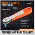 SEDY 21-Piece Mini Ratchet Driver Set, Orange, S2 Alloy Steel...