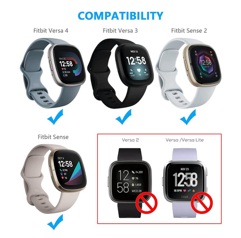 2 Pack Fast Wall Charger for Fitbit Sense & Versa 3 Versa 4 Replacement USB Charging Cable Cord for Fitbit Sense 2/Fitbit Sense/Fitbit Versa 4/Ver...