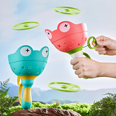 Outdoor Flying Disc Launcher Toy (2PCS): Outside Catching Games for Kids Ages 4-8, Fun Toddler Toy for 3 4 5 6 7 8 Years Old Boys Girls, Creative ...