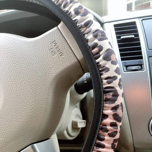 Car Steering Wheel Cover Neoprene Automotive Steering Wheel Cover Anti Slip and Sweat Absorption Auto Car Wrap Cover Sunflower Cactus Leopard Patt...