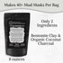 Bentonite Clay Powder and Activated Charcoal Powder Blend (8oz) Great for Charcoal Face Mask, Facial, Hair Mud Mask, DIY Bentonite Clay Toothpaste...