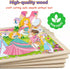 Wooden Puzzles for Kids Ages 4-6, 4 Packs 24 PCs Unicorn Mermaid Princess Fairy Jigsaw Puzzles, Preschool Educational Brain Teaser Toys for Girls ...