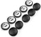 10Pcs 20mm Faux Leather Covered Round Buttons Upholstery Knitting DIY Handcraft Decoration Crafts (Black)...