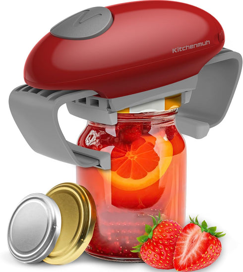 Higher Torque Electric Jar Opener for Seniors with Arthritis Fit Almost Jars Size, Strong Tough Automatic Jar Opener for Weak Hands, Hands Free Ba...