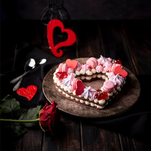 4PCS Heart Shape Silicone Molds Valentine's Day Silicone Molds Non-Stick Baking Molds Valentines Day Mold for Valentine's Day Wedding Party Suppli...