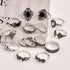 CSIYAN 9-15 Pieces Stackable Knuckle Ring Set,Boho Vintage Crystal Stacking Midi Finger Rings for Women...
