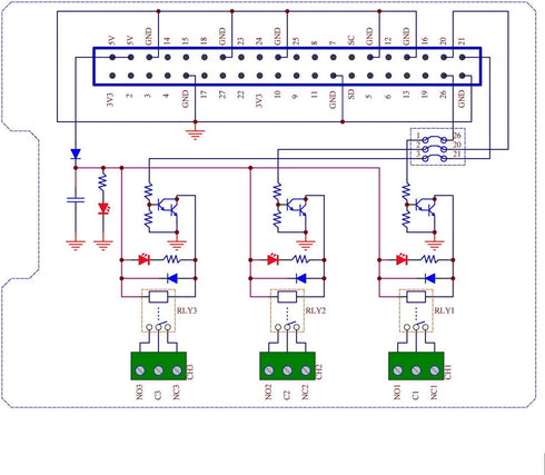Electronics-Salon RPi Power Relay Board Expansion Module for Raspberry Pi A+ 3A+ B+ 2B 3B 3B+ 4B...