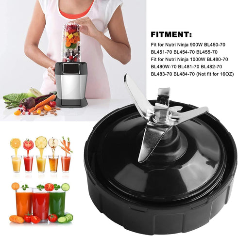 Blender Blade, Juicer Base Safe and Durable with 6-leaf Blade for Nutri 900W BL450-70 BL451-70 BL454-70, BL455-70 for Most People...