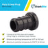 SharkBite 1/2 Inch Poly Crimp Plug, Pack of 25, PEX Pipe, PE-RT, UP514...