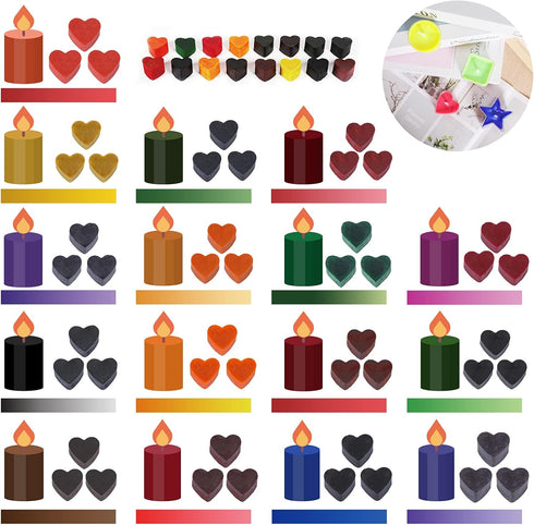 Candle Dye Set, 16 Colors Candle Wax Dye for Candle Making, Bulk Soy Wax Dyeing, DIY Candle Making Kit...