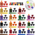 Candle Dye Set, 16 Colors Candle Wax Dye for Candle Making, Bulk Soy Wax Dyeing, DIY Candle Making Kit...