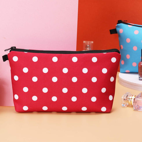 6 Pieces Makeup Bag Toiletry Pouch Waterproof Cosmetic Bag with Zipper Travel Packing Bag 8.7 x 5.3 Inch Small Cosmetic Bag Accessory Organizer fo...